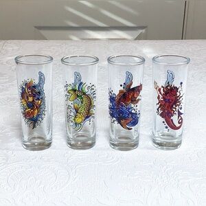 Christian Audigier Ed Hardy 4 Pc Shot Glass Set